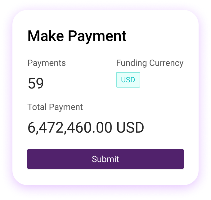 Eved Make Payment - 59 payments aggregated into $6.4M