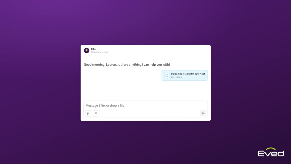 Ellie AI assistant shown in the Meet Ellie video